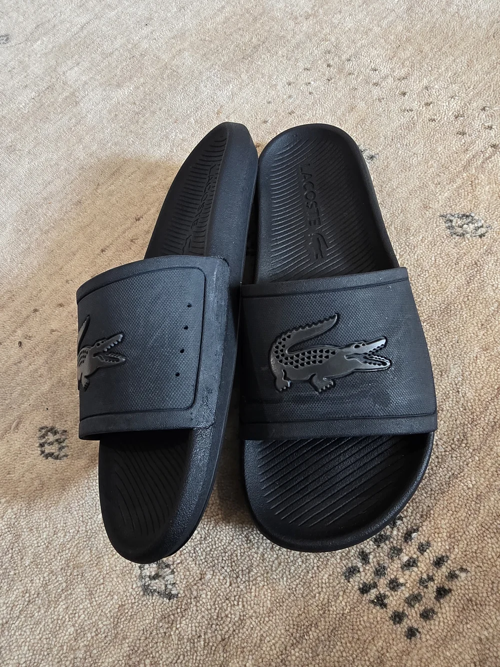 Lacoste Men’s Black Slide Sandals